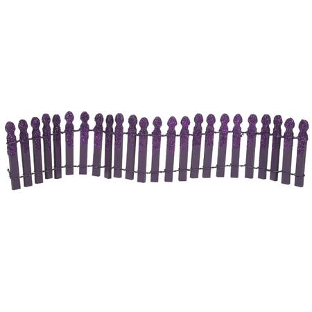 Ghoulish Purple Glitter Fence