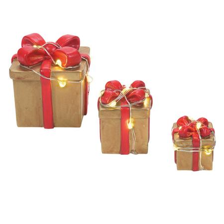 Lit Festive Gift Boxes