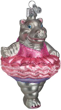 Hippo Twinkle Toes Ornament
