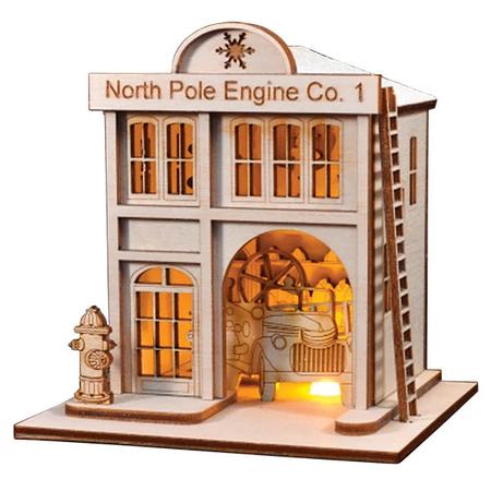 North Pole Engine Co Firehouse Ornament