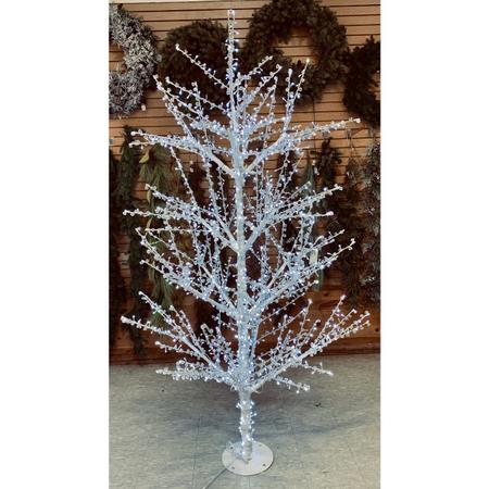Crystal Tree White LED - 8'
