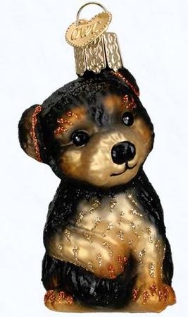 Yorkie Puppy Ornament