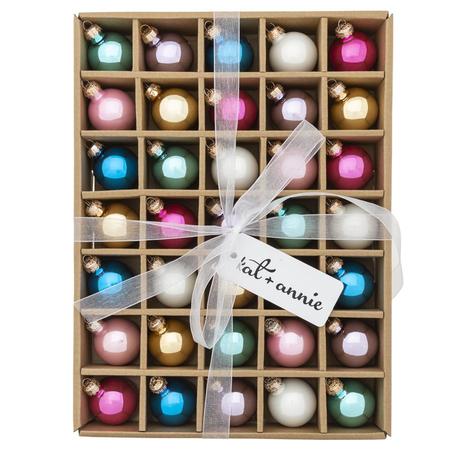 Iridescent Holiday Ornaments 35 Count