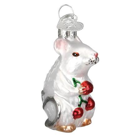 White Mouse Ornament