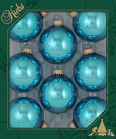 Ball Ornament - Turquoise - 2.5