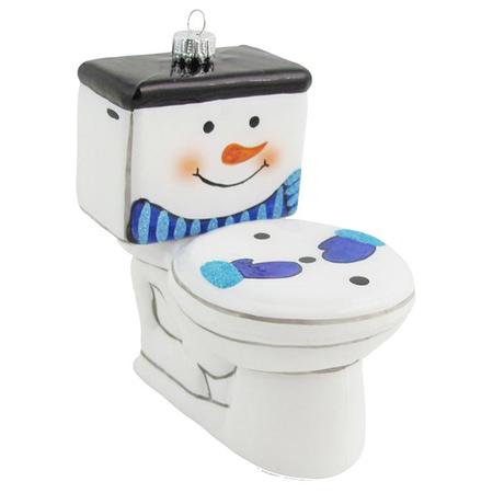 Frosty the Toilet Ornament