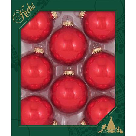 Ball Ornament - Red - 2.5