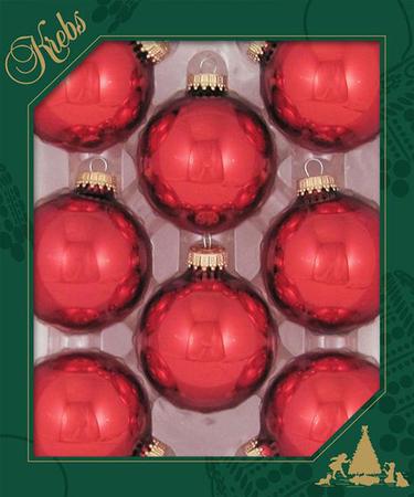 Ball Ornament - Red - 2.5
