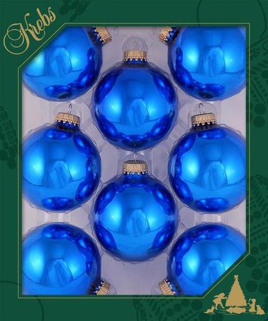 Ball Ornament - Blue - 2.5
