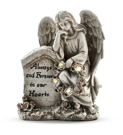 Angel Leaning on Plaque LED