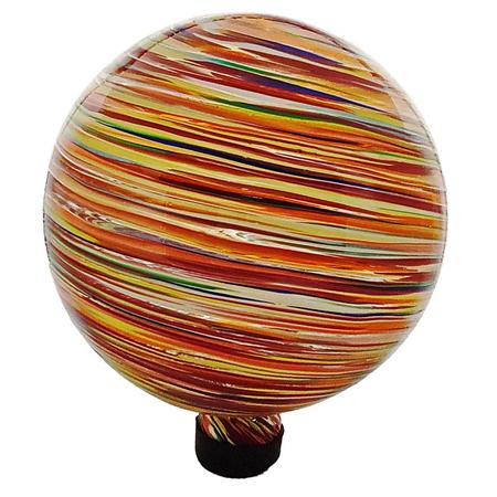Abstract Stripe Glass Globe 10