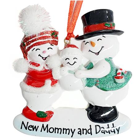New Mommy & Daddy Ornament