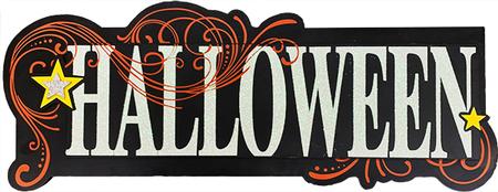 Fancy Halloween Sign