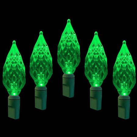 Diamond Cut Green Light Set LED