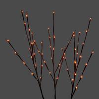 Twigs Set of 3 Orange LED