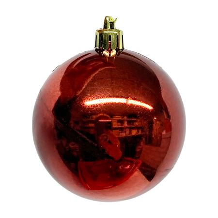 Ball Ornament - Burgundy - 3