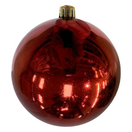 Ball Ornament - Burgundy - 4