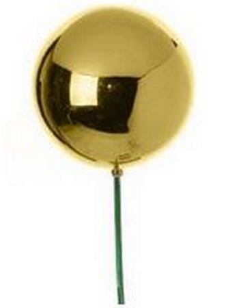 Shiny Ball Ornament Pick - Gold