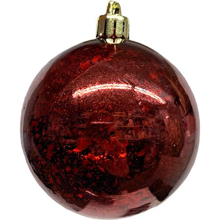 Ball Ornament - Burgundy - 3.75