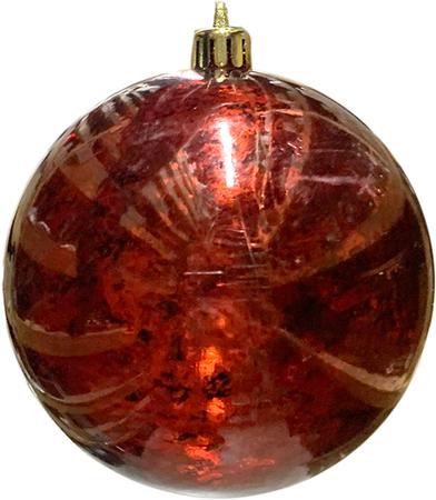 Ball Ornament - Burgundy - 4