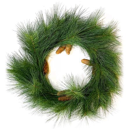 Mixed Pine Wreath with Cones - 24