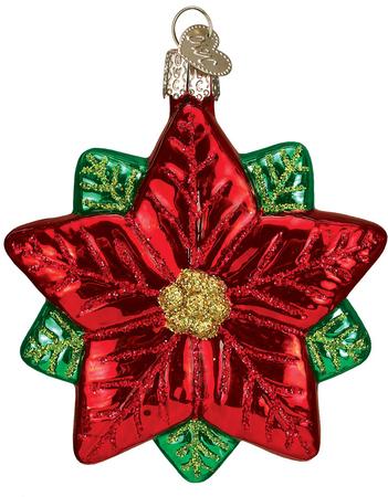 Poinsettia Star Ornament