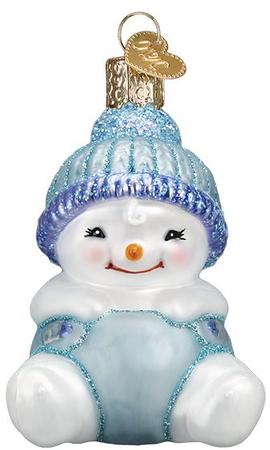 Snow Baby Ornament - Boy