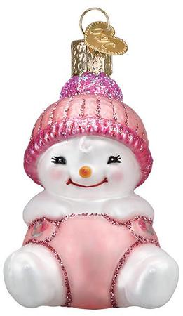 Snow Baby Ornament - Girl