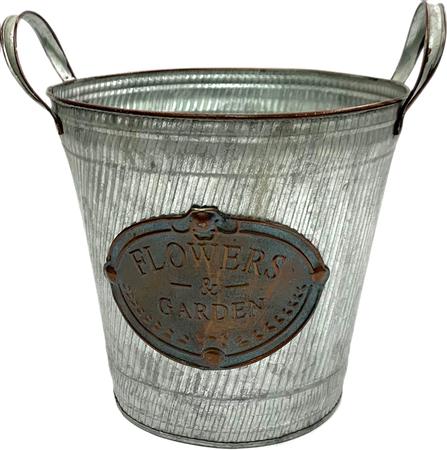 Metal Antique Bucket - 9''