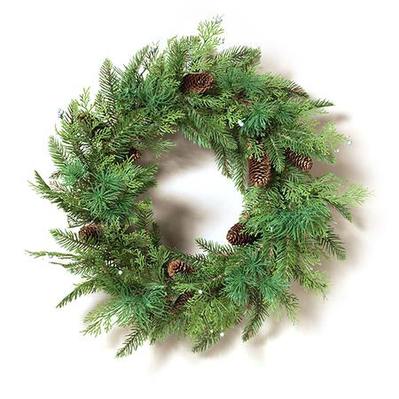 Cedar Wreath with Pinecones - 24