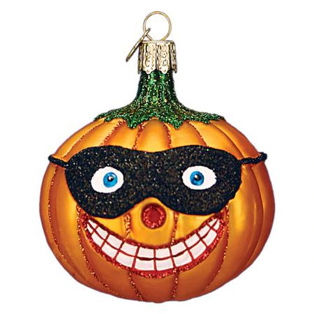 Masked Jolly Jack O'Lantern Ornament