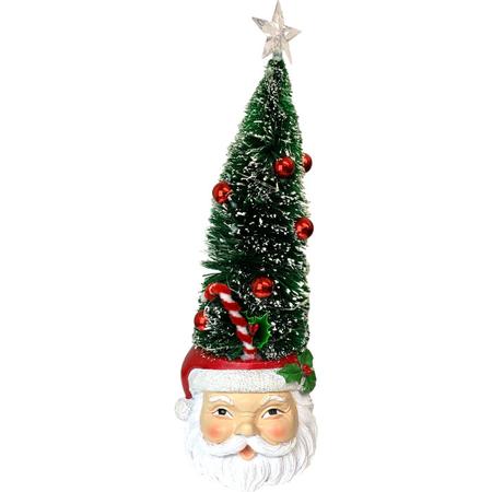 Santa w/ Lighted Tree 12.9