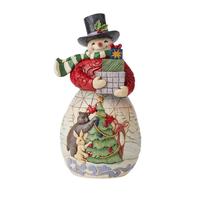 Snowman with Arms Full Gifts