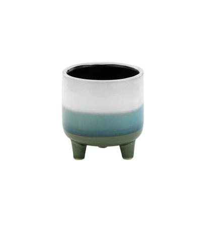 Tri-Color Footed Planter 3.5