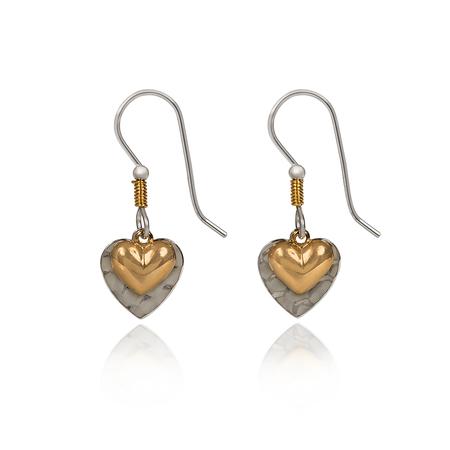 Lyred Hearts w/Wire Earrings