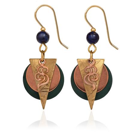 Layered Shapes and Swirls Earrings