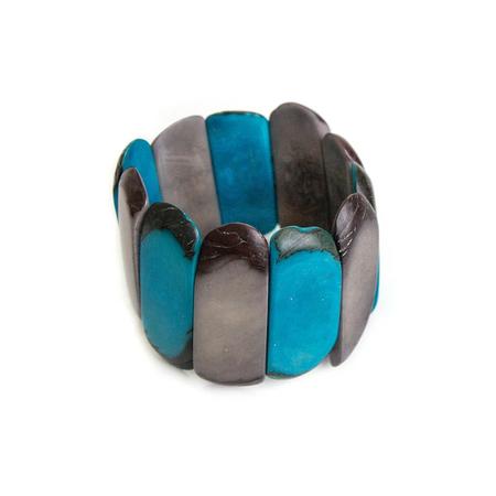 Pisa Bracelet Turquoise Charcoal