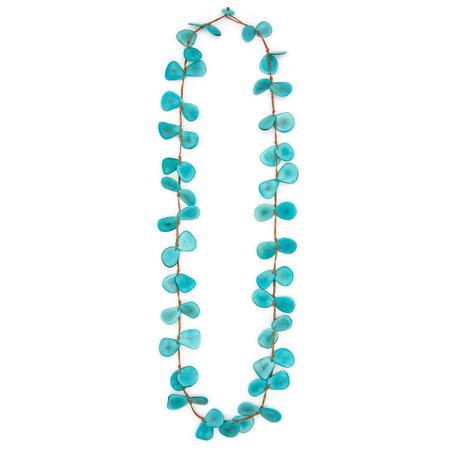 Taqua Slice Necklace Turquoise