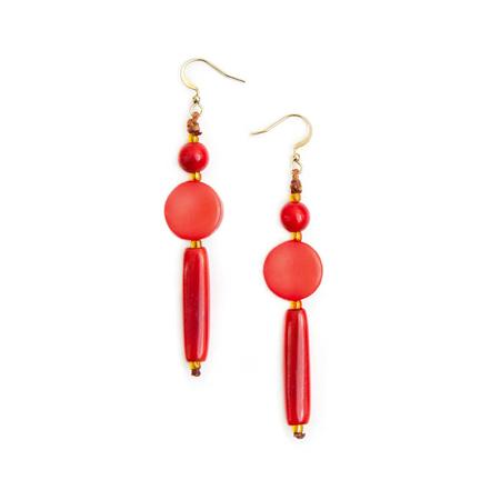 Dionne Earrings Red