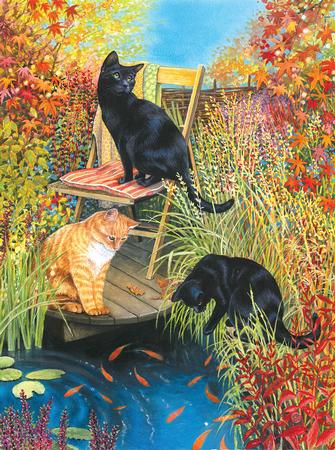 Cats and Koi 1000pc Puzzle