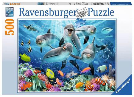 Dolphins in the Coral Reef 500pc Puzzle