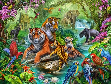 Tiger Jungle 500pc Puzzle