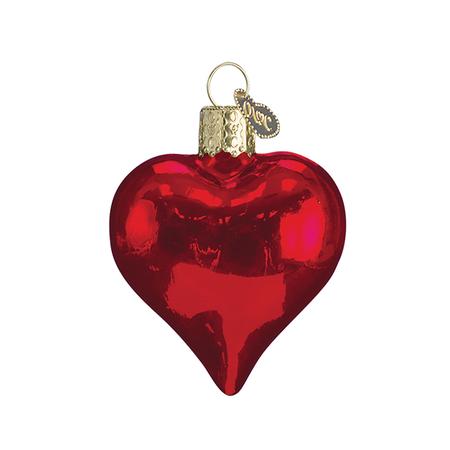 Heart Ornament - Shiny & Red