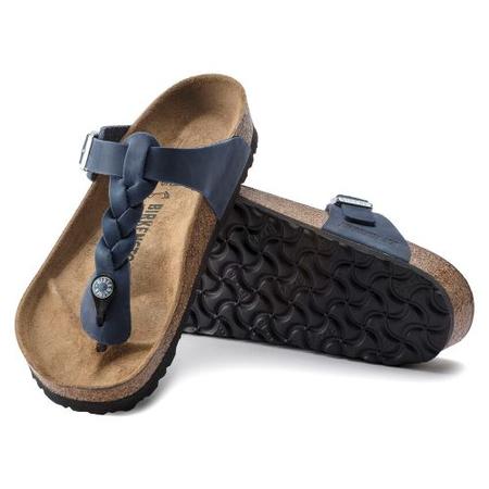 Birkenstock Gizeh Oiled Leather Navy