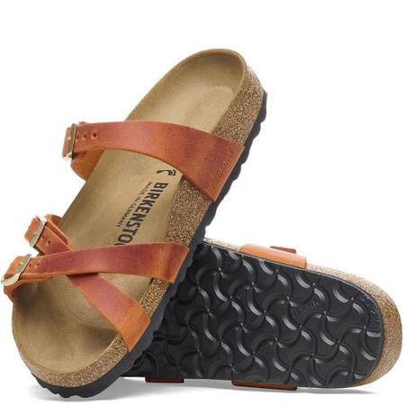 Birkenstock Franca Leather Sandals - Burnt Orange