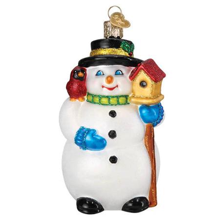 Snowman w/Cardinal Ornament