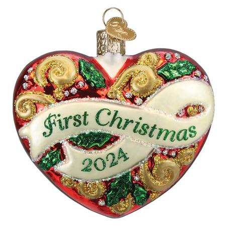 2024 1st Christmas Heart Ornament