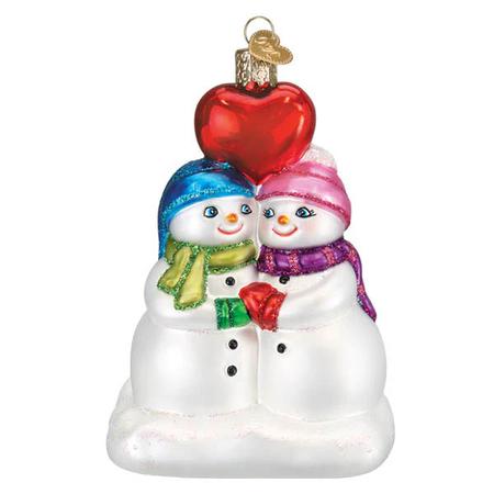 Snow Couple`s 1st Christmas Ornament