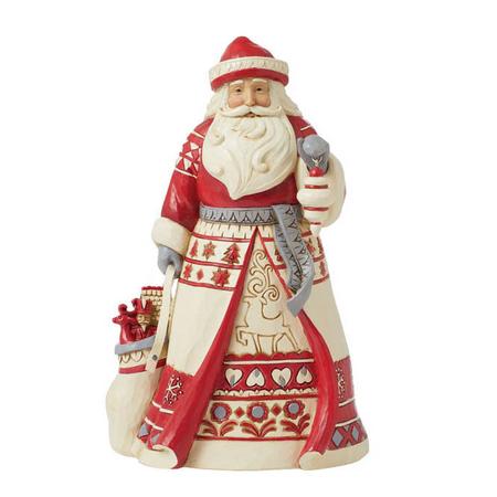 Nordic Noel Santa with Bag Figure