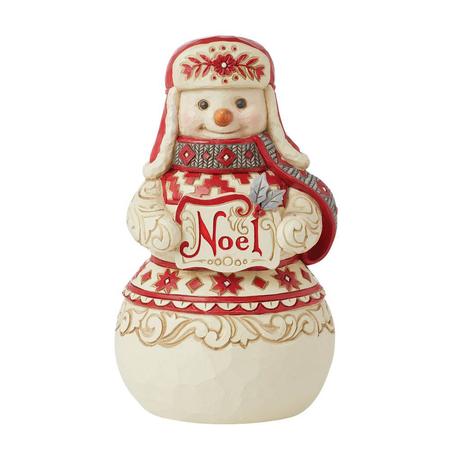 Nordic Noel Snowman Noel Sign